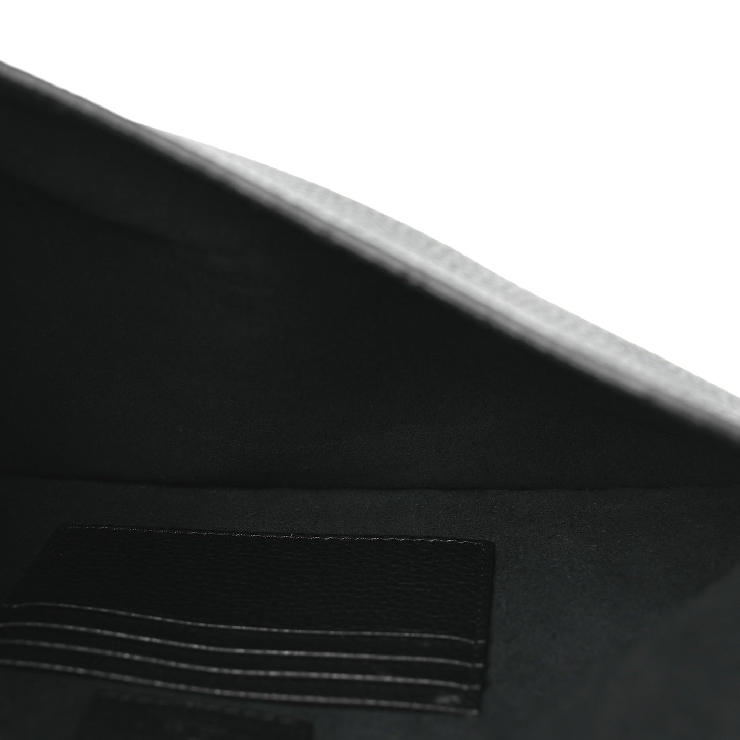 Pebbled Calfskin Large Rockstud Envelope Clutch Black