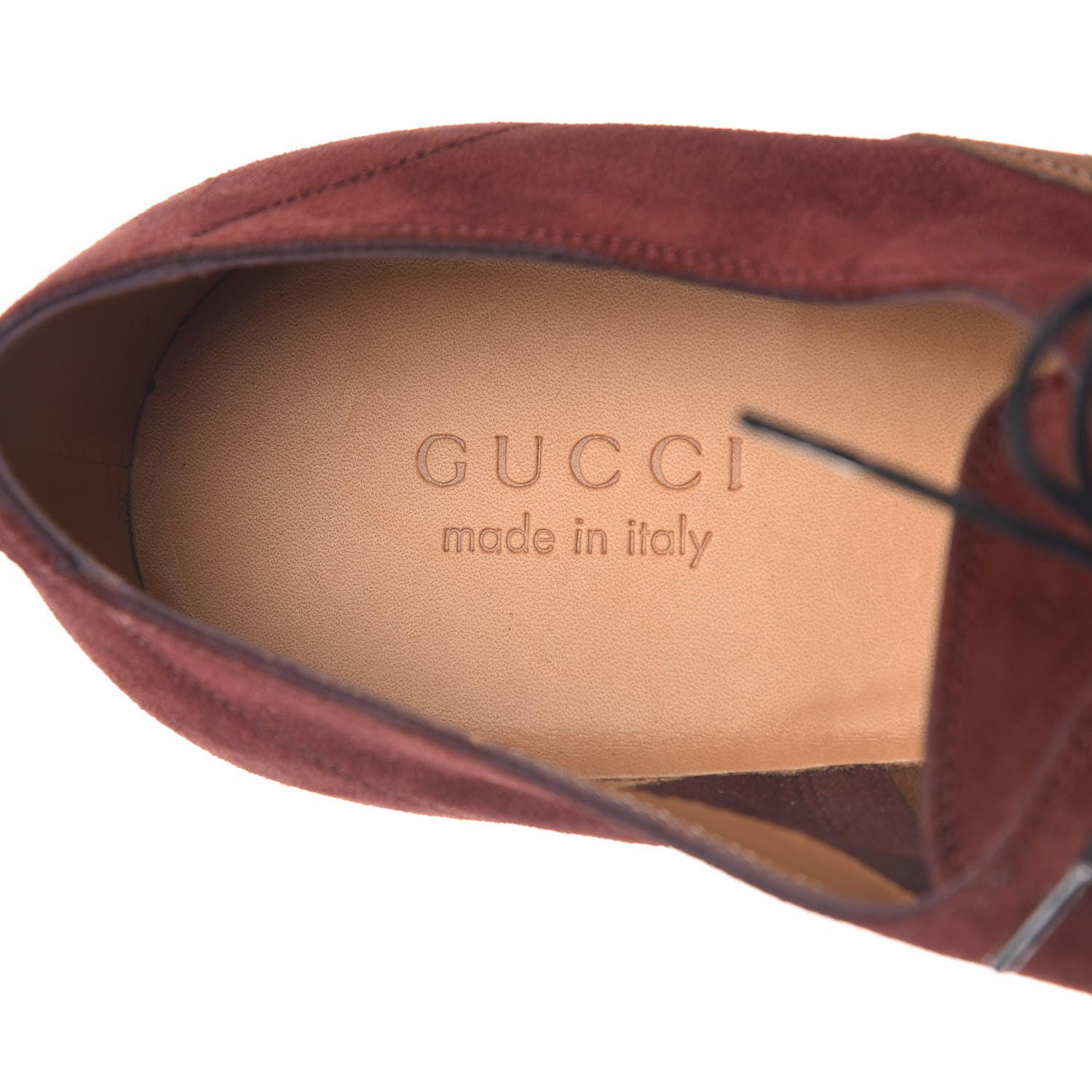 Gucci Suede Mens Lace Up Oxfords 12 Brown 9 of 10