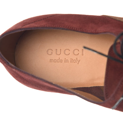 Gucci Suede Mens Lace Up Oxfords 12 Brown 9 of 10