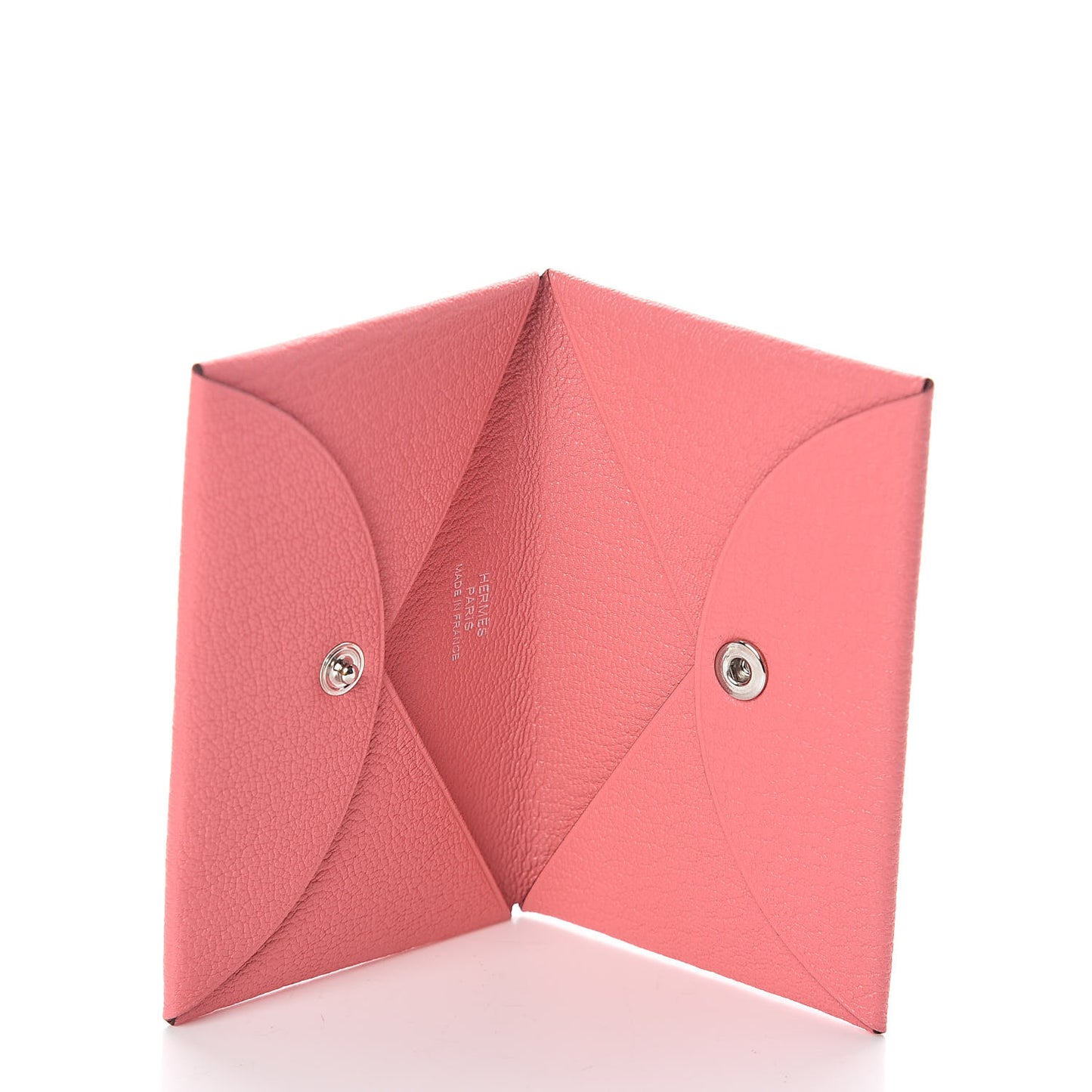 Chevre Mysore Calvi Card Case Rose Ete