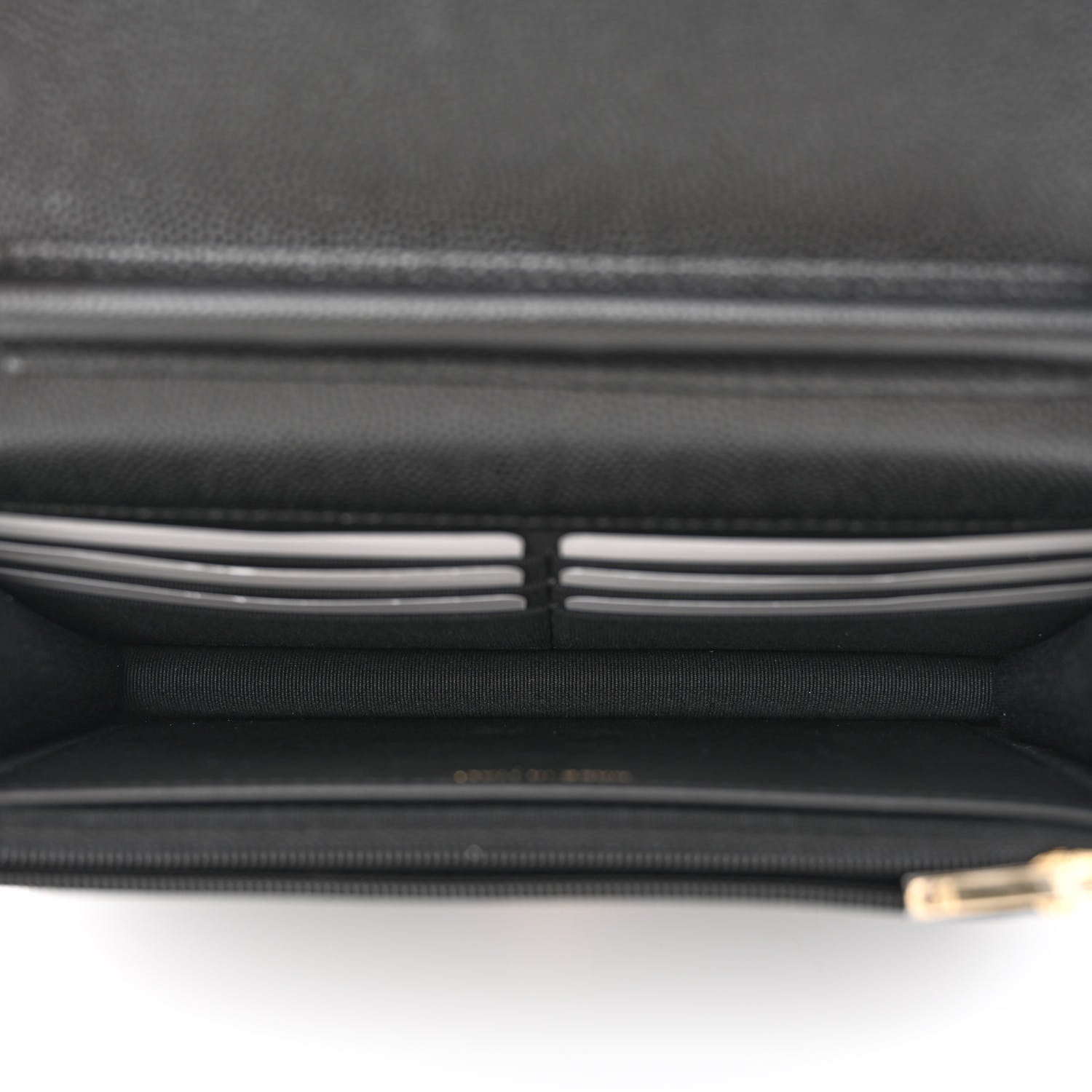 Chanel Caviar Quilted Crystal CC Wallet On Chain WOC Black 5 of 12