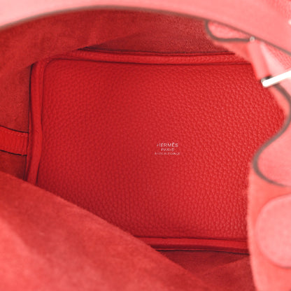 Hermes Taurillon Clemence Picotin Lock 18 PM Rose Jaipur 5 of 14