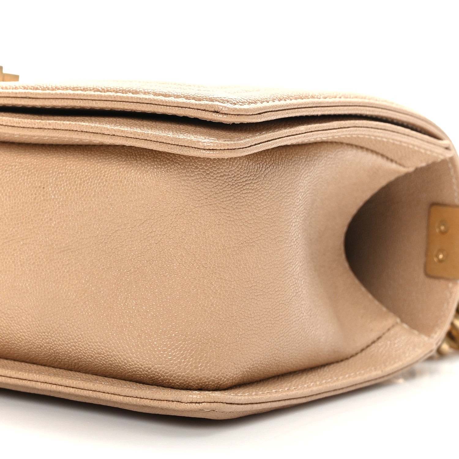 Chanel Caviar Quilted Medium Boy Flap Beige 9 of 9