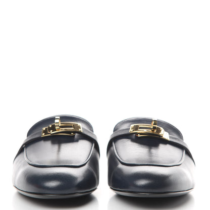Hermes Goatskin Oz Mules 41 Bleu Indigo 2 of 8