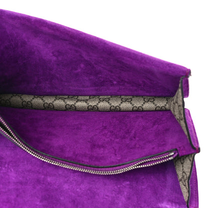 Gucci GG Supreme Monogram Embroidered Small Dionysus Shoulder Bag Purple 5 of 10