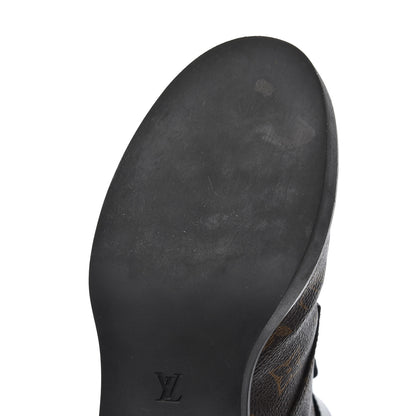 Louis Vuitton Monogram Calfskin Wonderland Flat Ranger Boots 36 Black 16 of 22