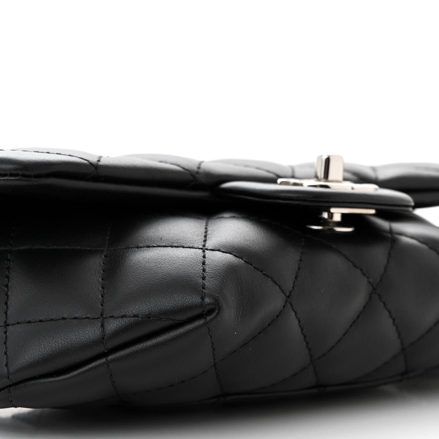 Chanel Calfskin Quilted CC Uniform Flap Belt Bag Black 10 of 11