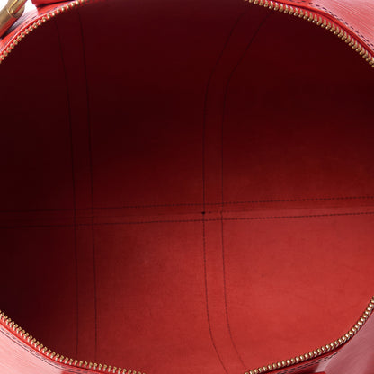 Louis Vuitton Epi Keepall 50 Castillan Red 7 of 10