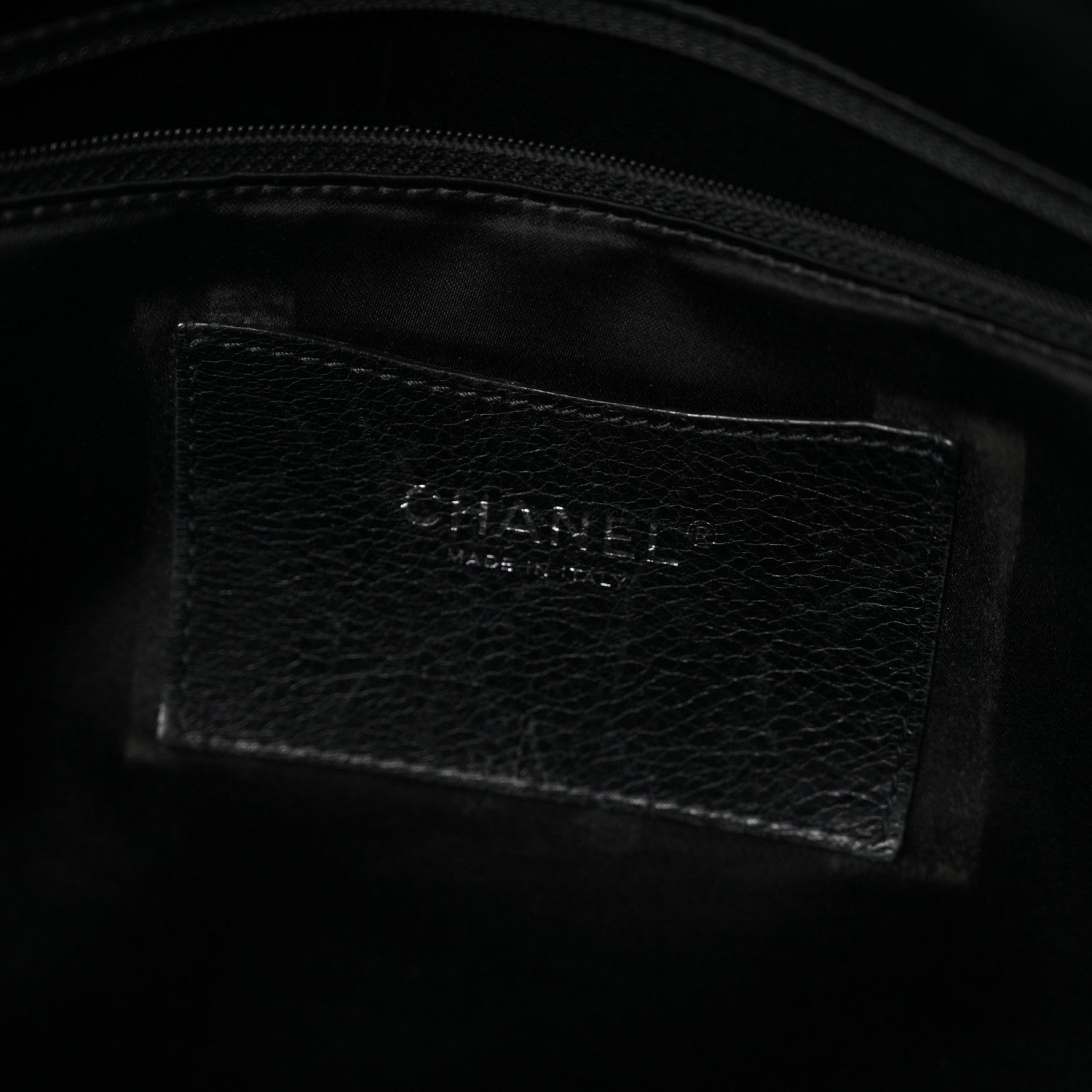 Chanel Glazed Calfskin Large On The Road Large Frame Tote Black 6 of 11