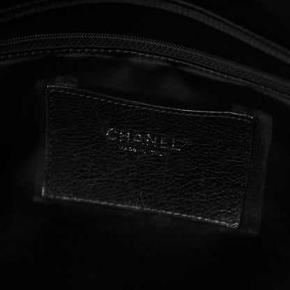 Chanel Glazed Calfskin Large On The Road Large Frame Tote Black 6 of 11