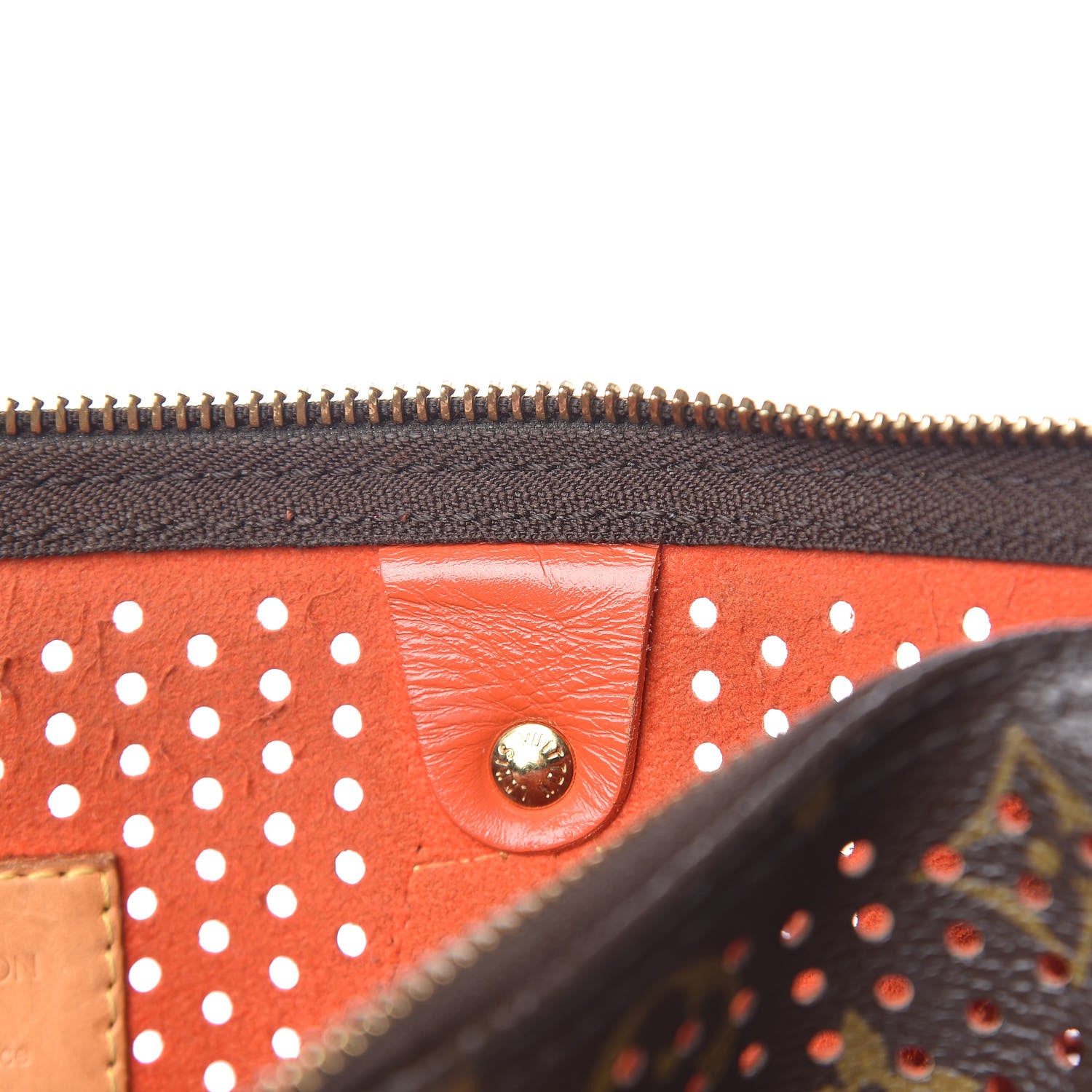 Louis Vuitton Monogram Perforated Speedy 30 Orange 14 of 27