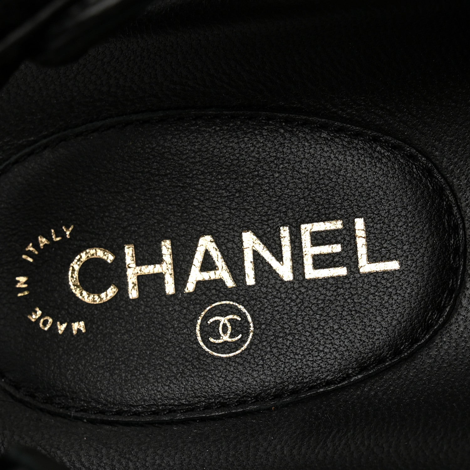 Chanel Grained Calfskin Velcro Dad Sandals 37.5 Black 7 of 13