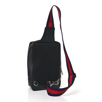 Gucci GG Supreme Monogram Web Belt Bag Black Grey 3 of 8