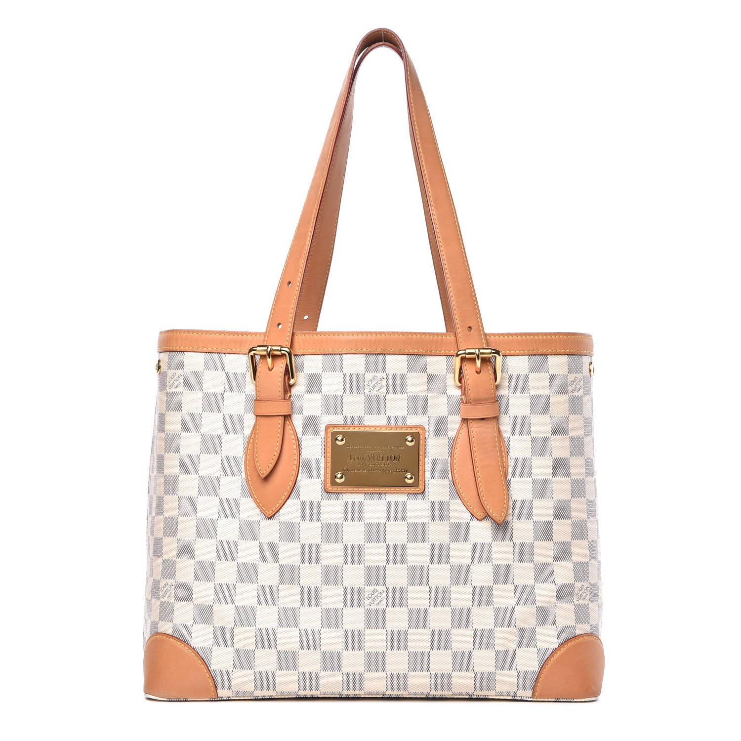 Louis Vuitton Damier Azur Hampstead MM 1 of 18