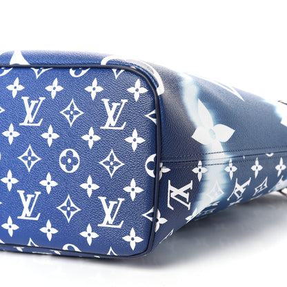Louis Vuitton Monogram Escale Neverfull MM Blue 9 of 10