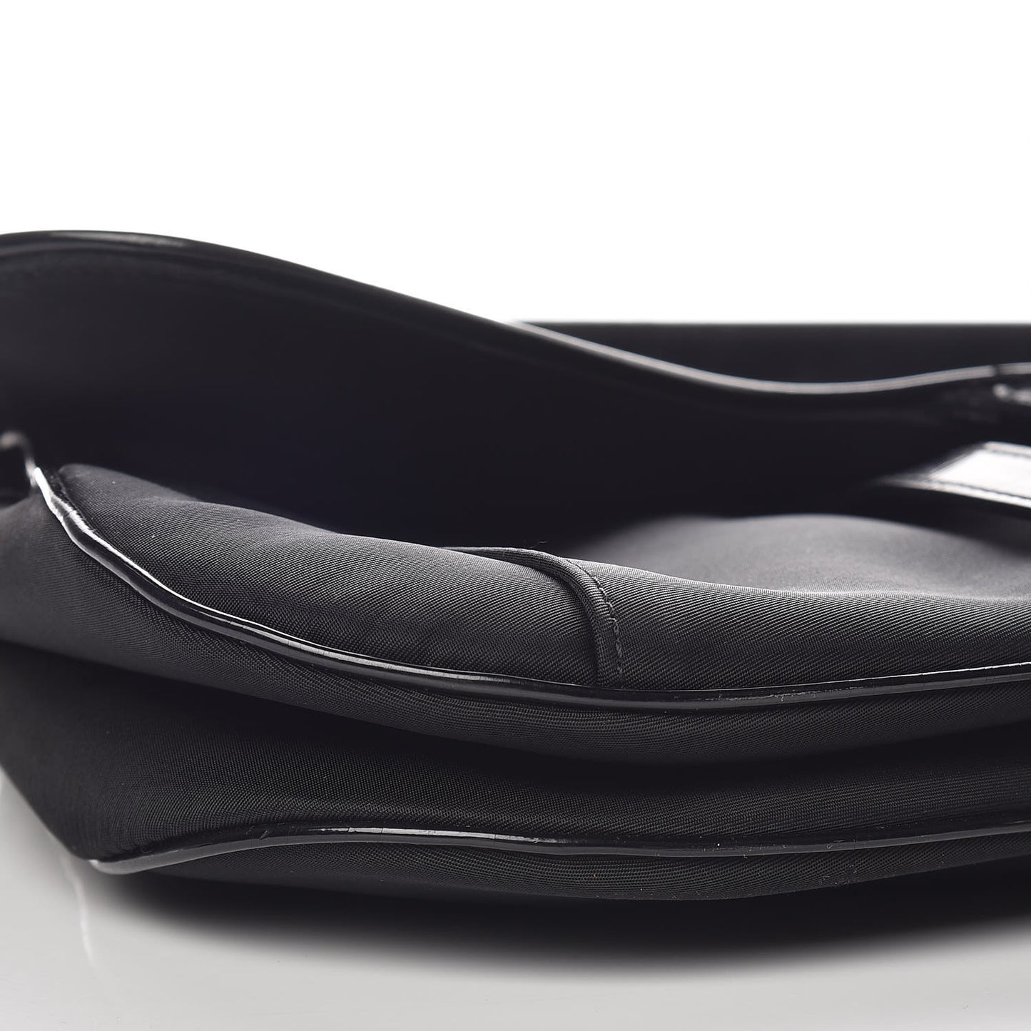 Nylon Double Saddle Bag Black