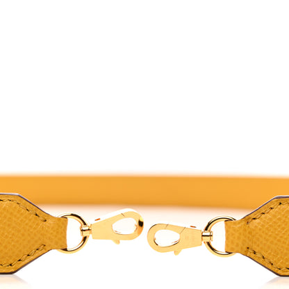 Hermes Epsom 25mm Tressage Shoulder Strap Ambre Brique Blanc 6 of 6