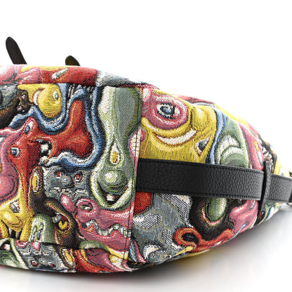 Christian Dior X KENNY SCHARF Jacquard Printed Soft Saddle Bag Multicolor 10 of 10
