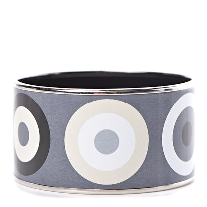 Hermes Enamel Printed Extra Wide Dancing Circles Bracelet 70 1 of 5