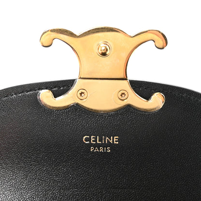 Celine Patent Calfskin Triomphe Mini Besace Clea Black 6 of 10