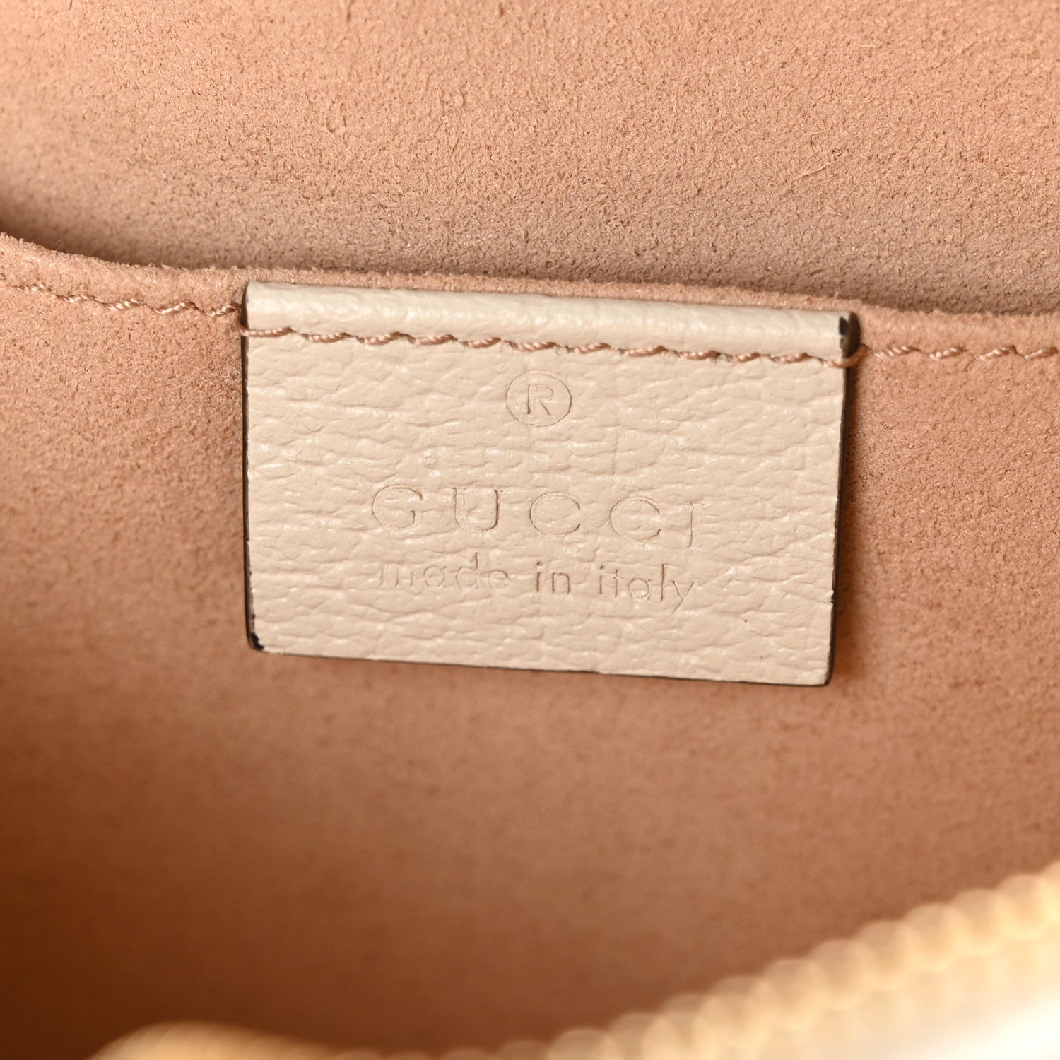 Gucci GG Supreme Monogram Textured Calfskin Web Mini Ophidia Shoulder Bag Beige Ebony Mystic White 6 of 11