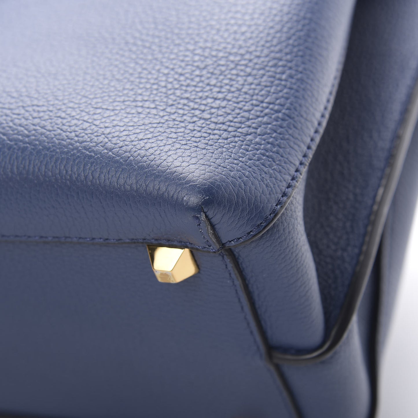 Grained Calfskin Medium Milla Tote Navy