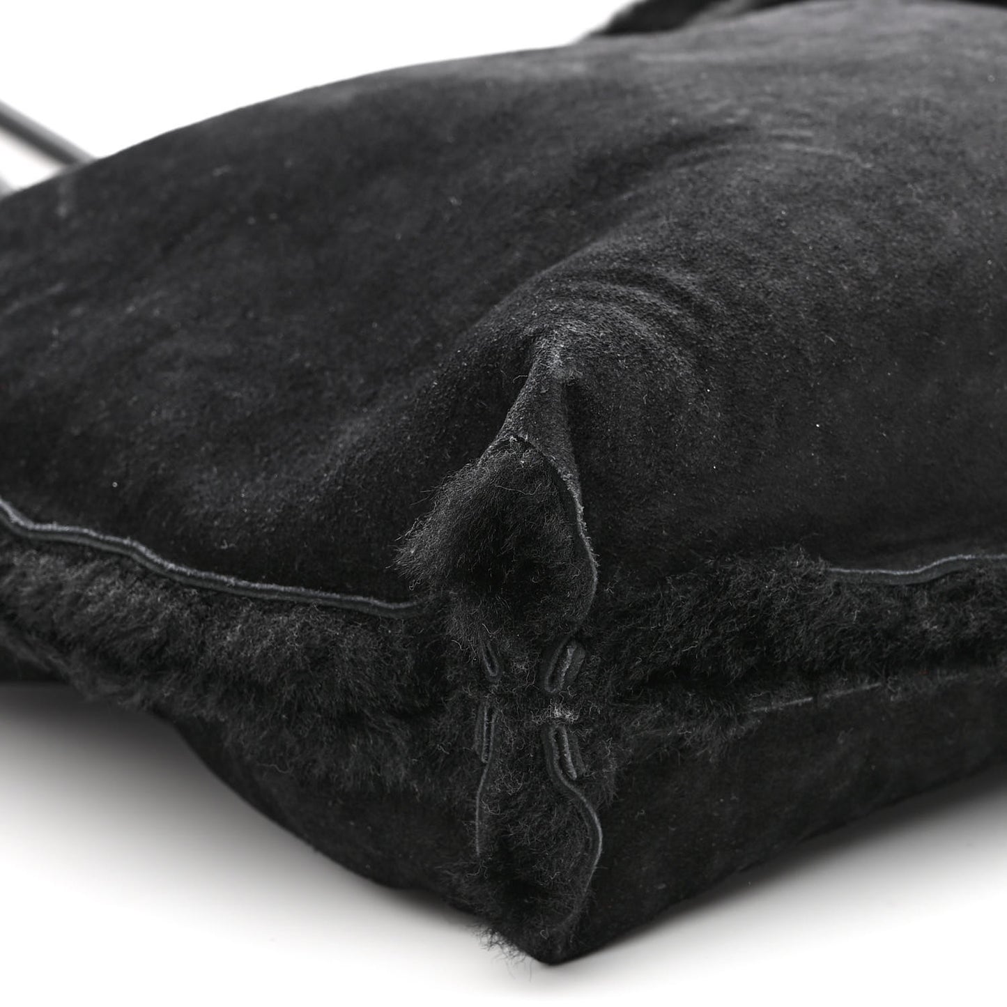 Shearling Reversible Tote Black