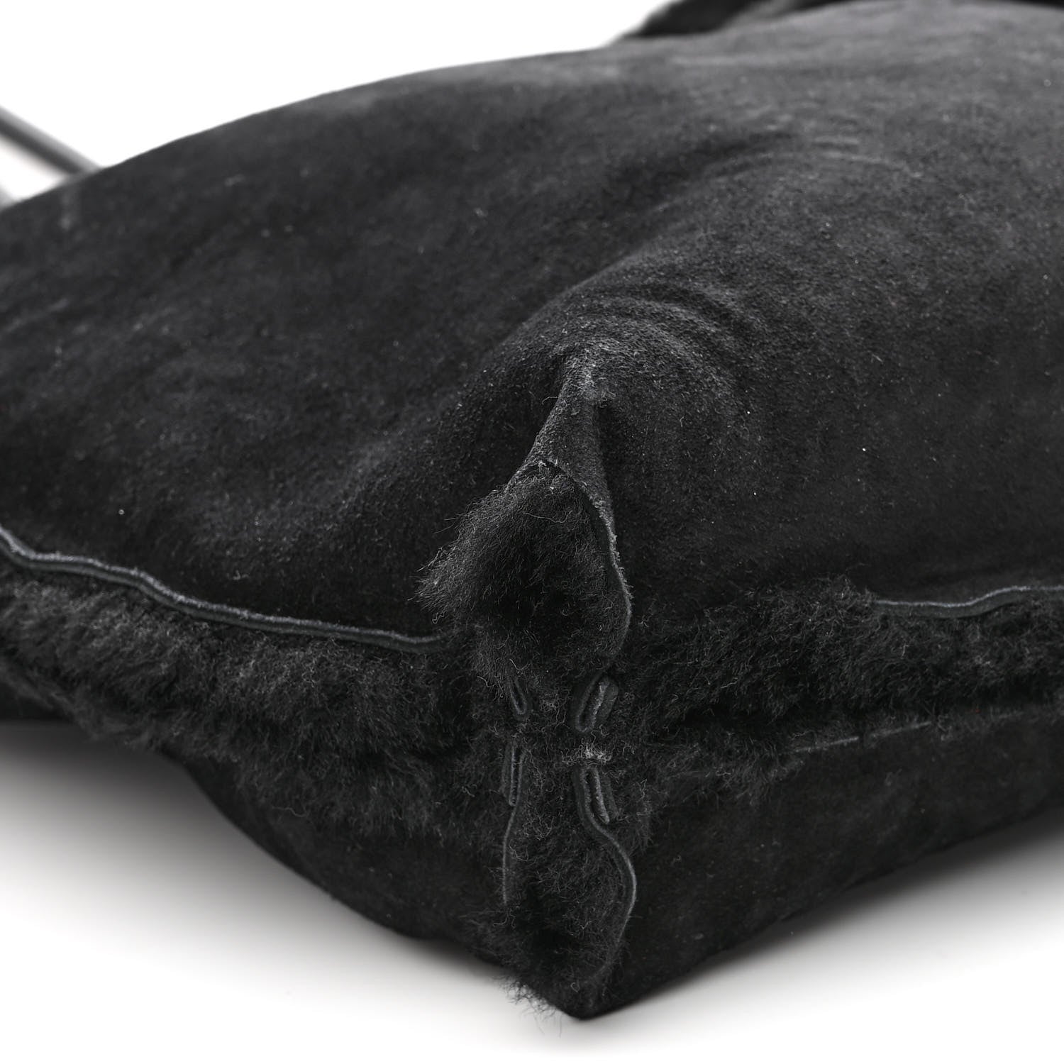 Bottega Veneta Shearling Reversible Tote Black 12 of 15