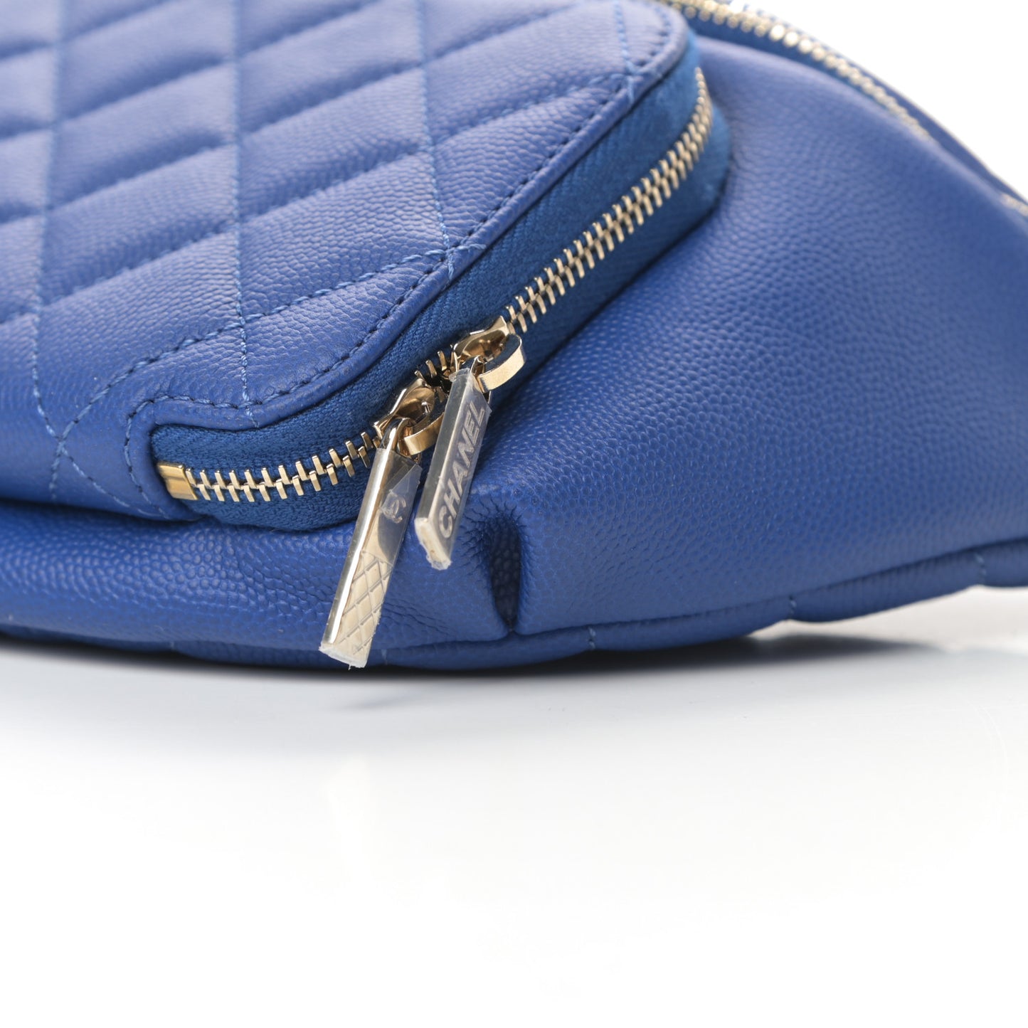 Caviar Quilted Business Affinity Waist Belt Bag Dark Blue
