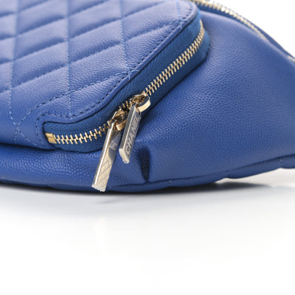 Chanel Caviar Quilted Business Affinity Waist Belt Bag Dark Blue 10 of 10