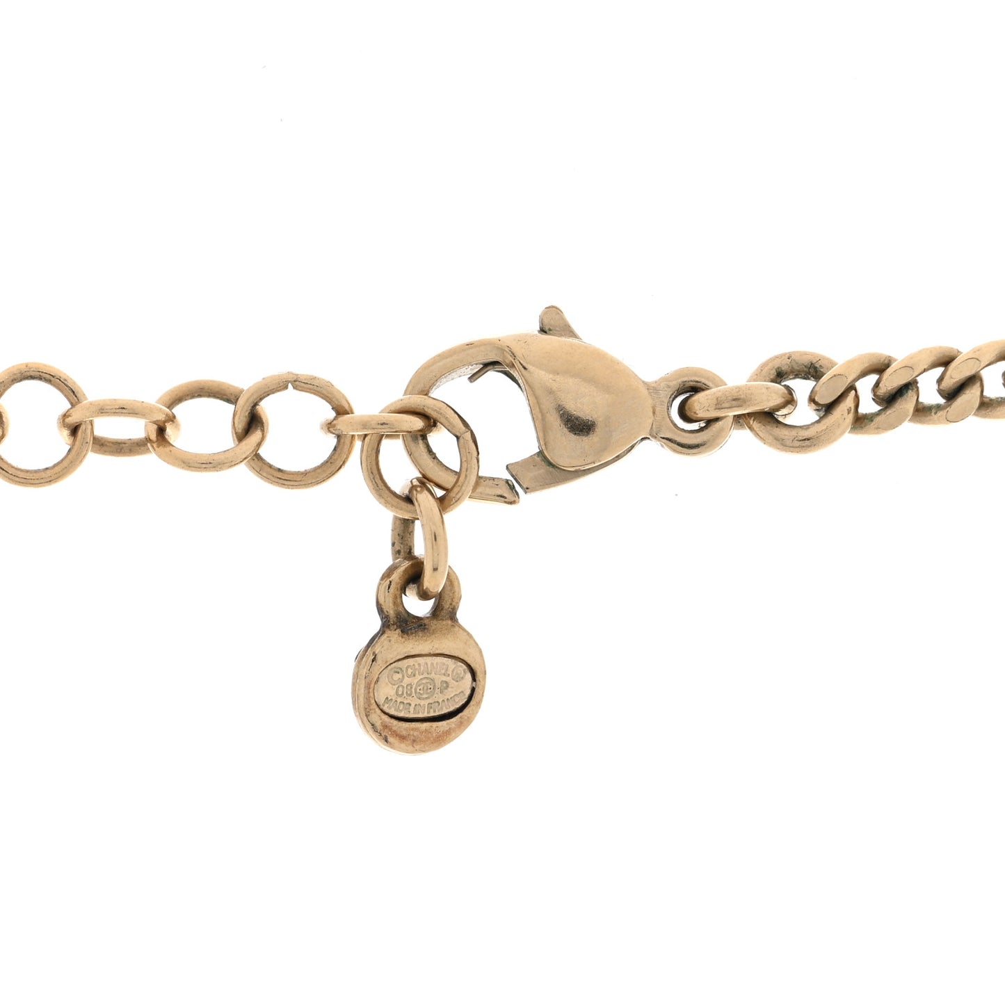 Pearl CC Multi Strand Necklace Gold