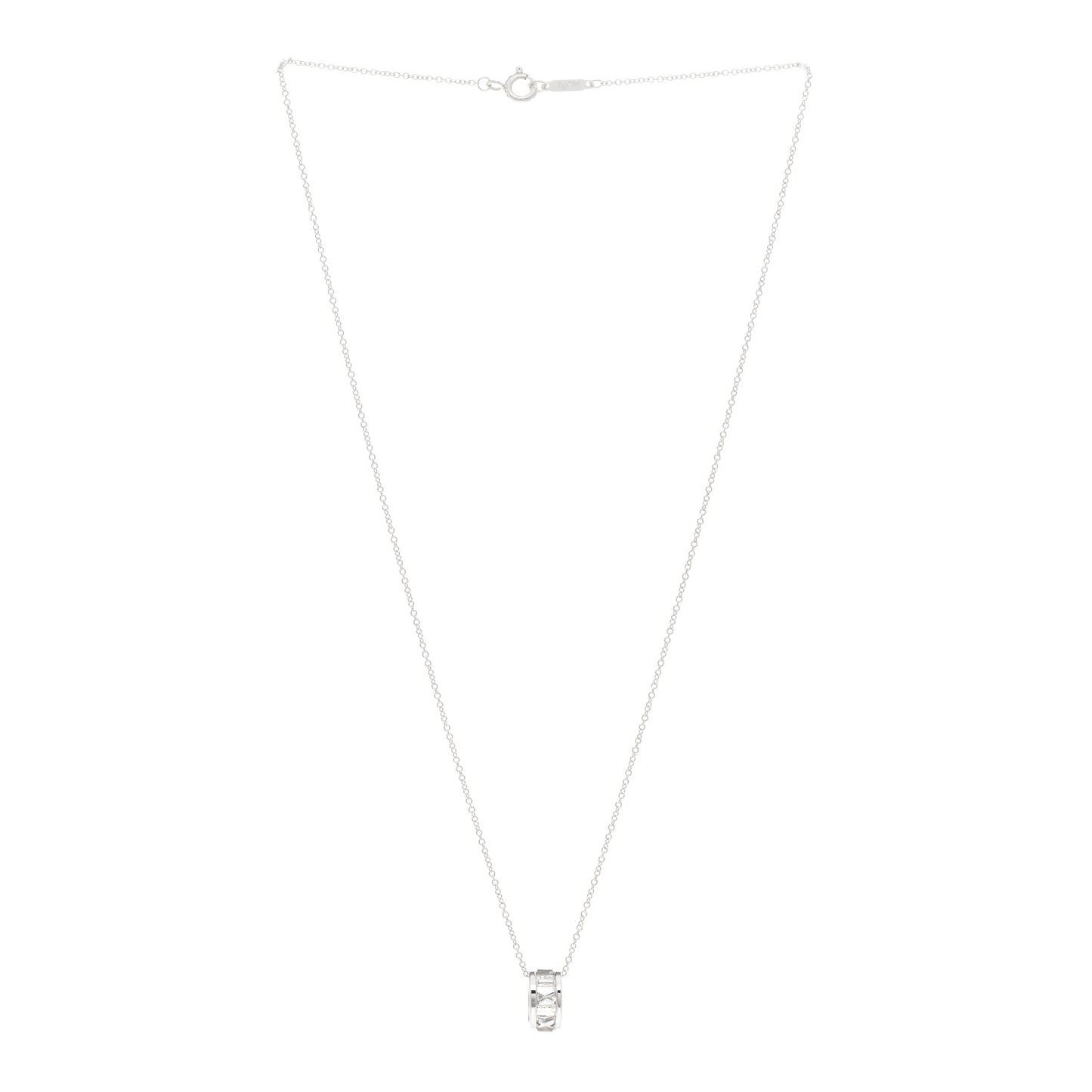 Sterling Silver Atlas Open Pendant Necklace