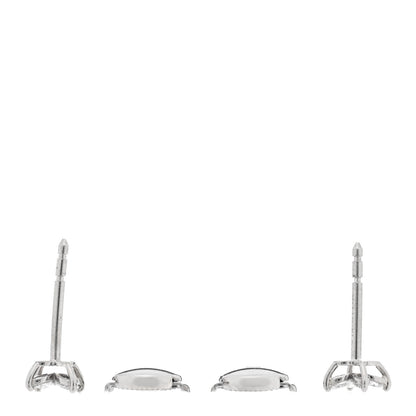 Tiffany Platinum Diamond .19ct Mini Victoria Earrings 3 of 5