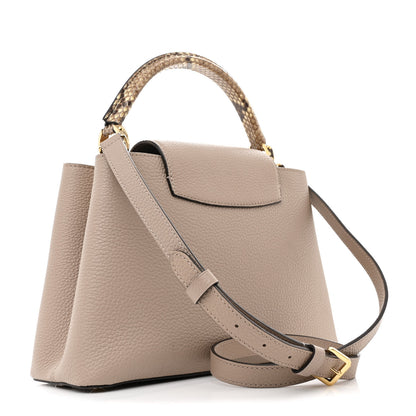 Louis Vuitton Taurillon Python Capucines MM Galet 3 of 10