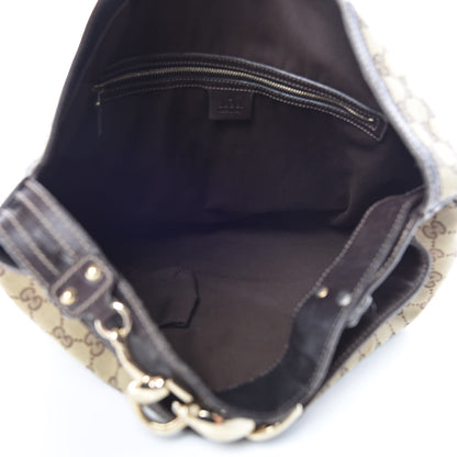 Gucci Monogram Large Wave Hobo Dark Brown 7 of 15