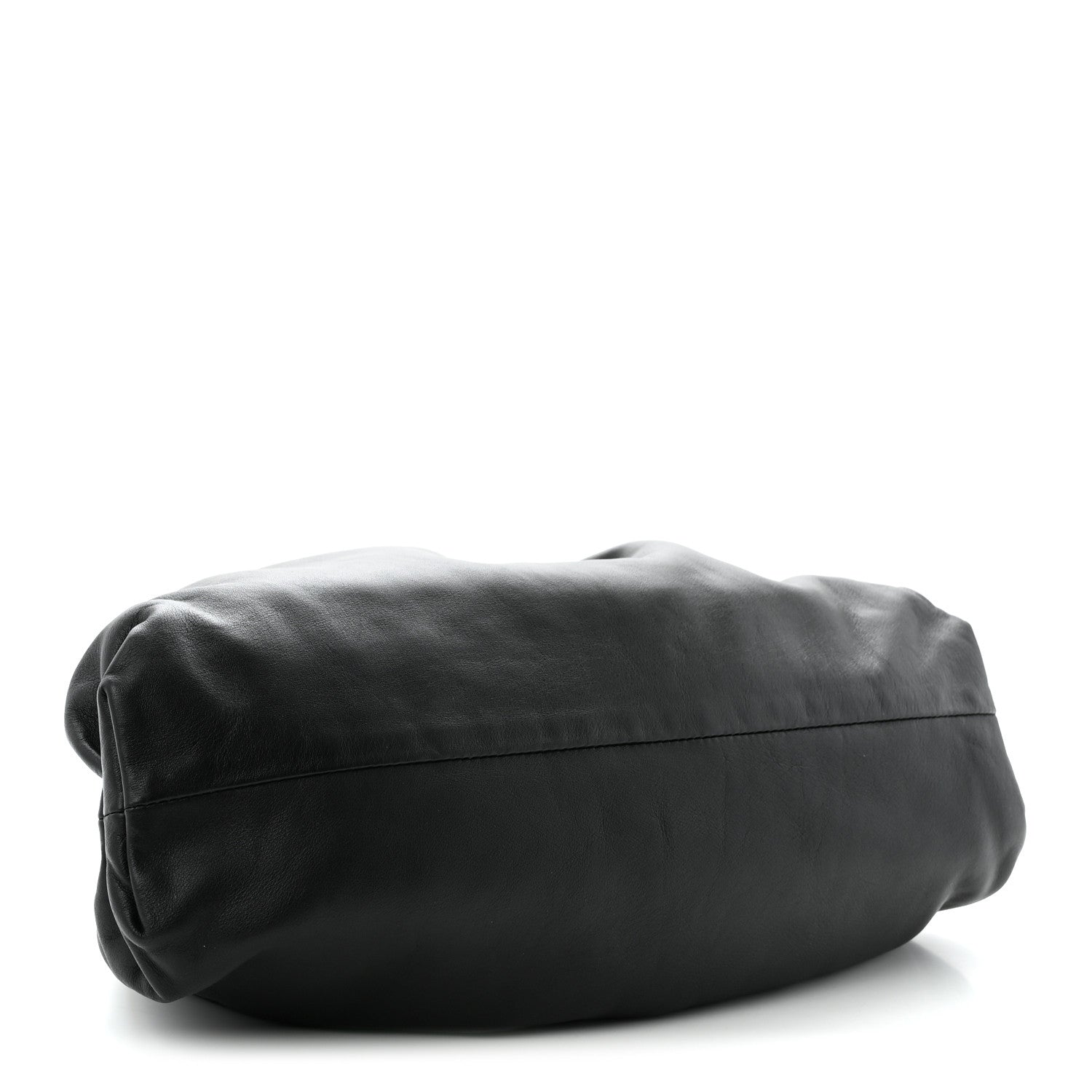 Bottega Veneta Smooth Butter Calf The Pouch Oversized Clutch Black 4 of 10