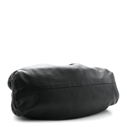 Bottega Veneta Smooth Butter Calf The Pouch Oversized Clutch Black 4 of 10