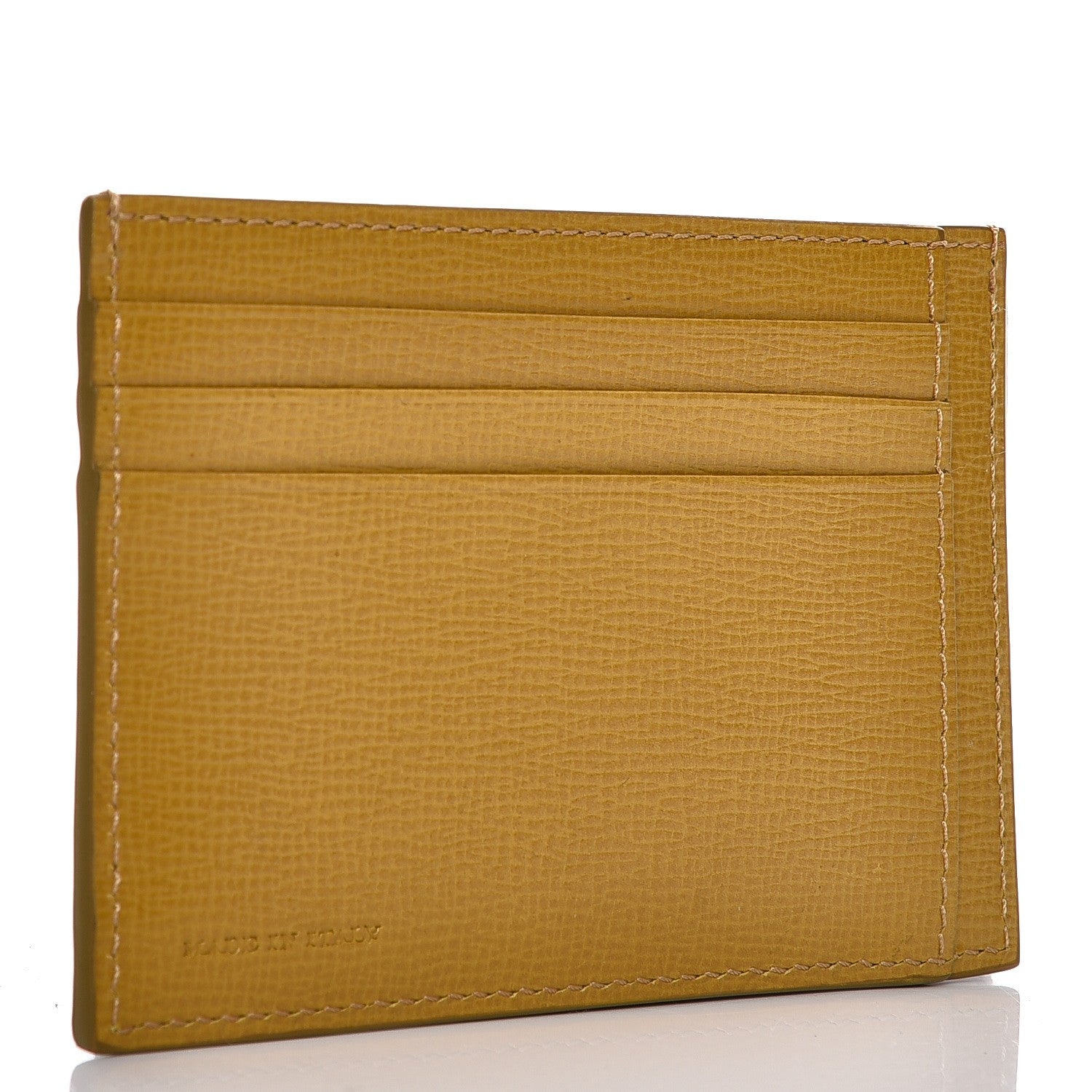 Burberry London Grainy Calfskin Bernie Credit Card Case Yellow 3 of 6
