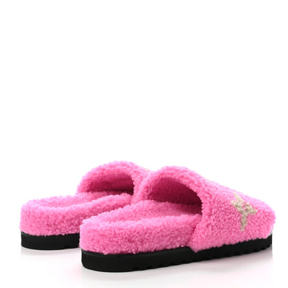 Louis Vuitton Shearling Paseo Flat Comfort Mule 38 Pink 3 of 4
