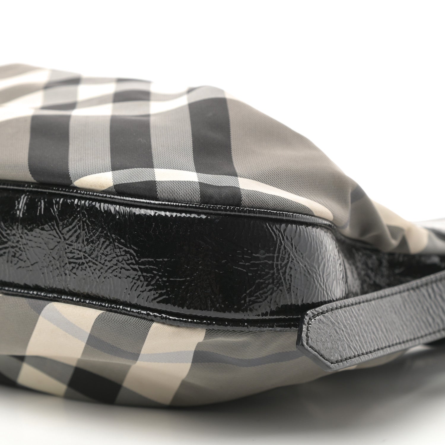 Burberry Beat Check Small Brooklyn Hobo Black 11 of 15