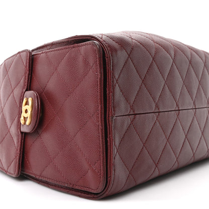Chanel Caviar Quilted Small Chanel 25 Handbag Burgundy 9 of 11