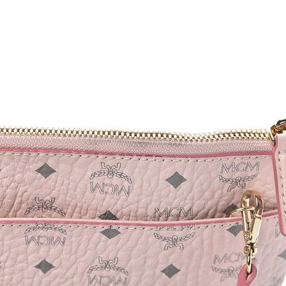 MCM Visetos Medium Crossbody Pouch Powder Pink 10 of 11