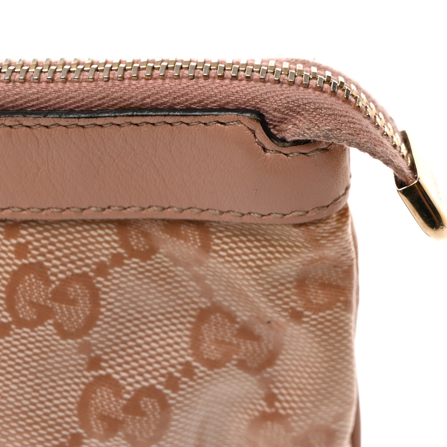 Crystal Monogram New Britt Wristlet Pink