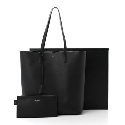 Saint Laurent Calfskin North-South Shopping Tote Black 13 of 13
