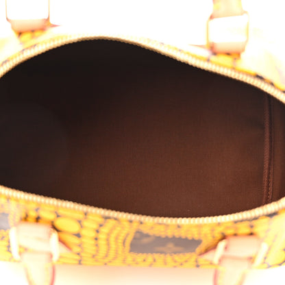 Louis Vuitton Monogram Kusama Town Speedy 30 Yellow 5 of 11