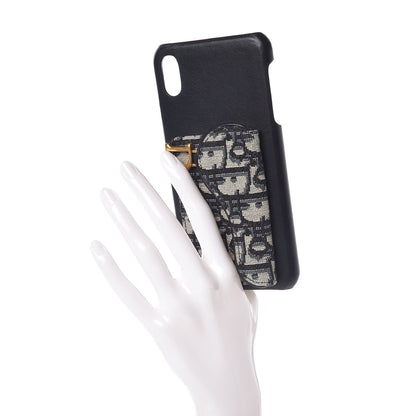 Christian Dior Oblique Calfskin Saddle iPhone X Case Blue 2 of 5