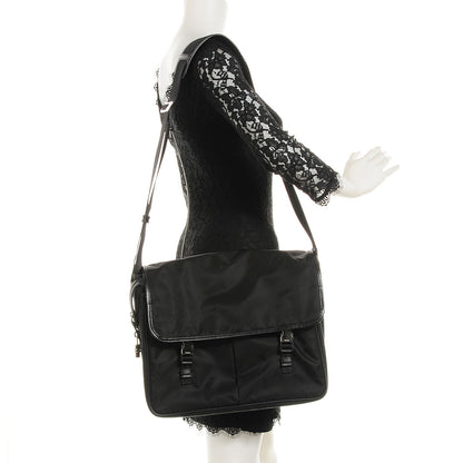 Prada Tessuto Saffiano Messenger Bag Nero Black 2 of 10