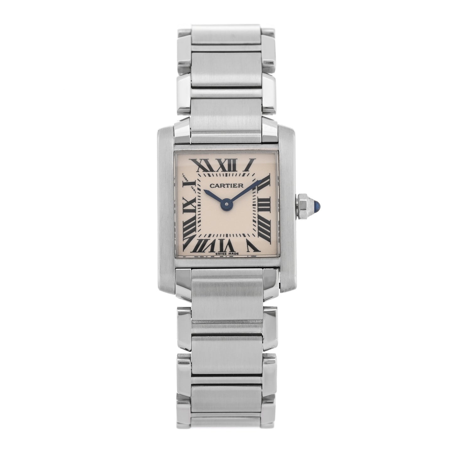 Stainless Steel 20mm Tank Francaise Quartz Watch