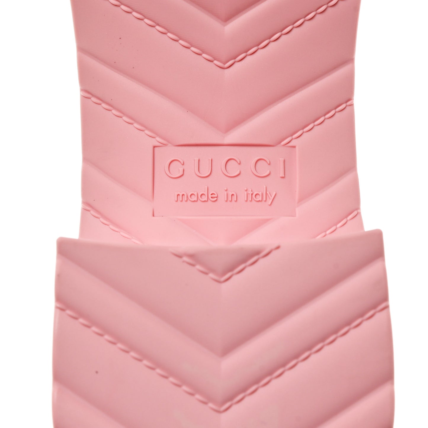 Rubber Gucci Logo Womens Platform 20/60mm Slide Sandals 37 Wild Rose