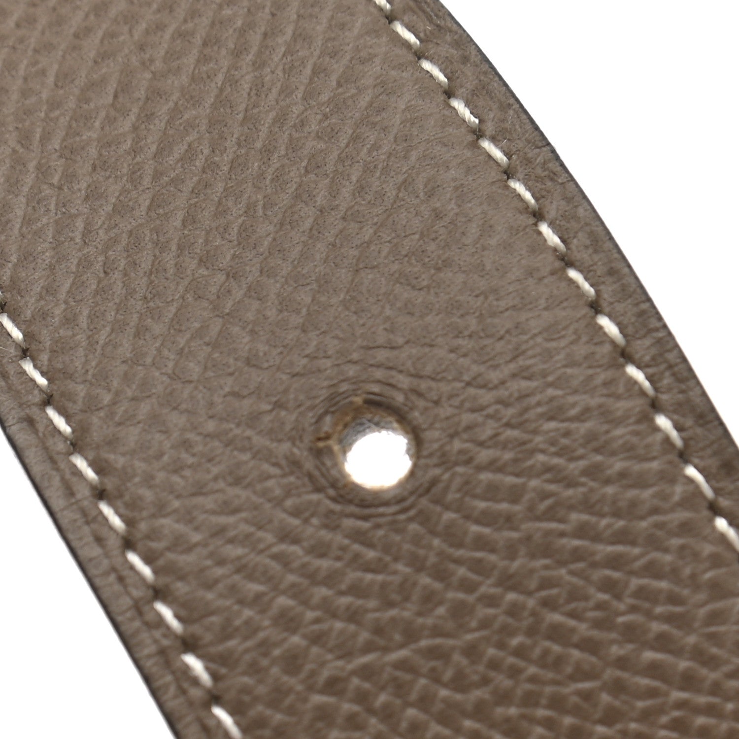 Hermes Epsom 32mm H Belt 80 Etoupe White 7 of 7